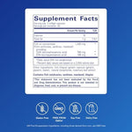 Pure Encapsulations supercritical CO2 extracted fish oil supplement facts label