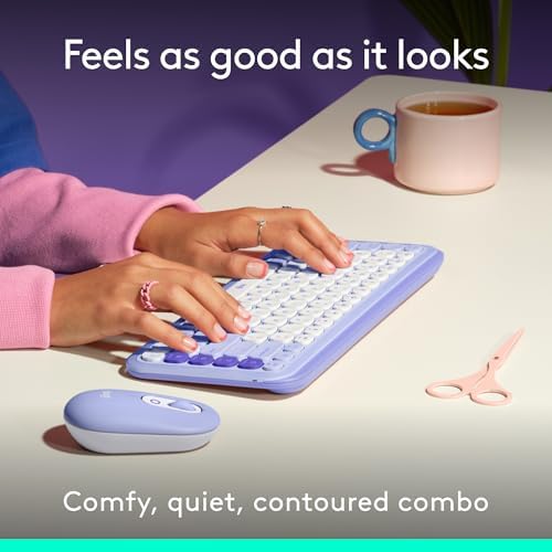 Logitech silent wireless mouse showing contoured ambidextrous design and smart scroll wheel