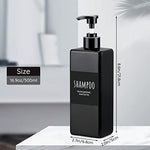 Segbeauty 3pcs Shower Refillable Dispenser, 16.9oz Empty Pump Press Bottles with Labels, 500ml Plastic Soap Dispenser for Bathroom Shower Containers for Body Wash Shampoo Conditioner Lotion Black - Image 7