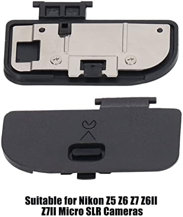 ASHATA camera battery lid compartment door showing the metal hinge pin alignment