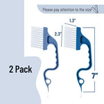Slick Solutions gap cleaning brush pack of two highlighting the built-in scraper tool on the handle end