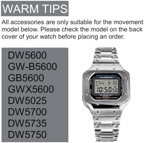VESECCON metal bezel and strap set displaying installation tools and face nails