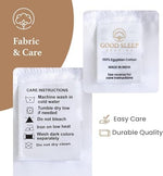Pure white breathable Egyptian cotton sheet layered elegantly on a contemporary master bedroom mattress.