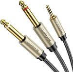 Close up of Ugreen 3.5mm gold plated connector
