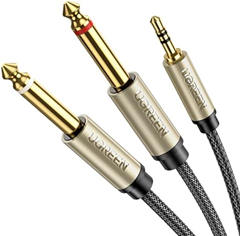 Close up of Ugreen 3.5mm gold plated connector