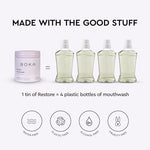 Boka chewable mouthwash tablets in metal tin container