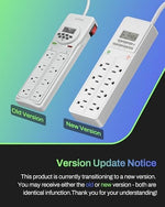 BN-LINK surge protector showing LED indicator lights