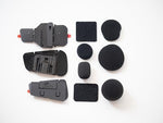 Assorted microphone and speaker sponges from Cardo Refresh Kit