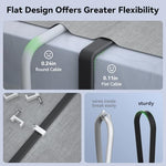Shielded Cat 8 Ethernet patch cord for gaming setup