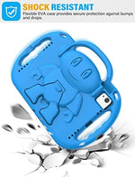Heavy duty tablet bumper shell showing precise port openings and tactile button covers