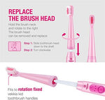 Vekkia kids electric toothbrush replacement heads showcasing the included protective hygienic travel caps.