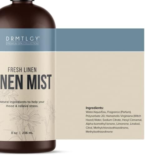 Non-toxic fabric spray for refreshing bed sheets and towels with a fresh linen scent