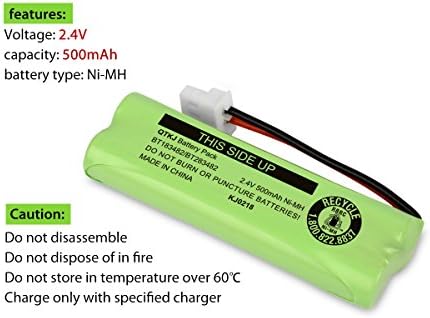 Close-up of the small white terminal plug on the 2.4V replacement battery