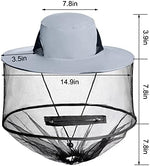 Sucrain sun hat showing the front zipper access feature