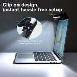 Wodgreat portable laptop light bar close up of secure non blocking webcam clip