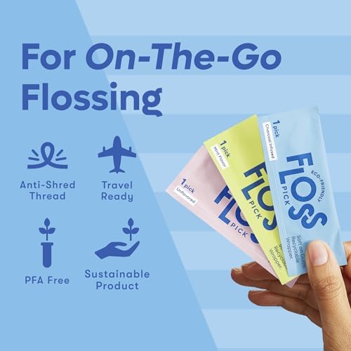Individually wrapped travel friendly dental picks for sanitary oral care