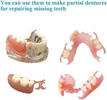 DIY Denture kit, Making Partial dentures and Full dentures kit DIY Simulation Practice Making Denture kit, Equipped with DIY Tool kit and Temporary Teeth,Create Your Perfect Smile at Home - Image 3