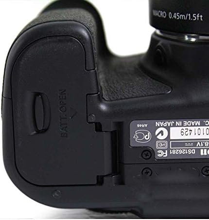 Two pack of Shenligod replacement battery door covers for DSLR cameras side by side
