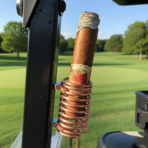 Magnetic Cigar Holder for Golf Cart, Solid Copper Construction, Fits Any Cigar Length, Golf Cart Accessory - Image 5