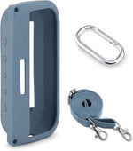 co2CREA silicone travel cover with attached metallic carabiner clip for outdoor portability.