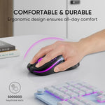 Melogaga PC gaming mouse black variant with the 2.4G USB nano receiver included