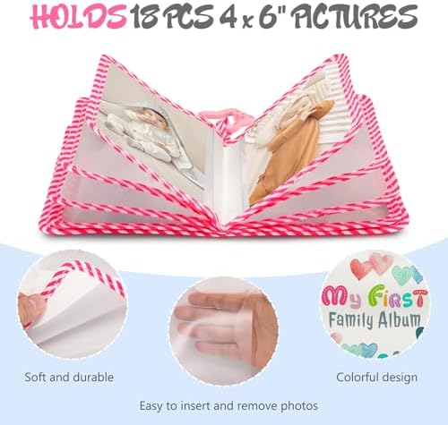Fintie raining hearts cloth photography keeper showing child safe non toxic pages