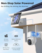 Gianteye four megapixel outdoor camera illustrating full color night vision performance in darkness.