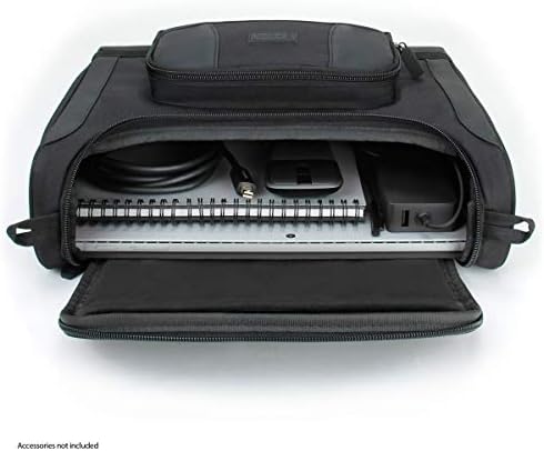 USA Gear travel bag Microsoft Surface Pro open compartment and dividers