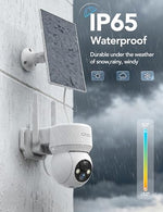 GNCC security camera retail packaging box with authentic USA import labels and internal components displayed.