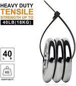 Outdoor application of the weather resistant releasable zip ties supporting garden wiring.