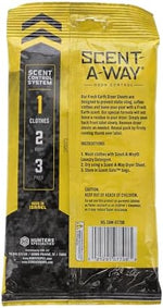 Hunters Specialties odor control sheets 15 pack re-sealable opening label