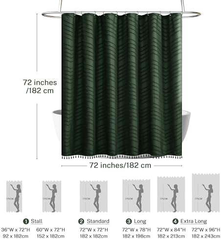Premium quality water repellent polyester shower curtain protecting wooden bathroom floors