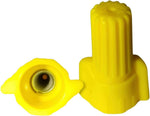 SYSTELED yellow winged electrical wire connectors front view