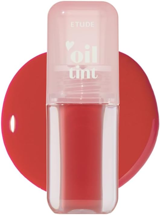 ETUDE Dear Darling Oil Tint #2 Plum Berry (0.14 fl.oz) | High Moisturizing and Strong Hydrating Lip Oil/Lip Gloss | Smooth and Moist Lips | Non-Sticky Lip Oil Tint For Dry Lips | K-beauty - Image 14