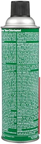 Close up of CRC Brakleen 14 Weight Ounce aerosol can label