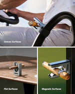 Magnetic Cigar Holder - Ultimate Golf Accessory for Cigar Lovers, Magnetic Grip and Loop Strap for Golf Cart, Adjustable Clip (30-60 Ring Gauge), Aluminum Alloy, For Golfing, Grilling, Fishing (Medium Gray) - Image 7
