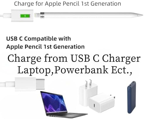 Close up view of the Lightning Female port on the ONGAHON Apple Pencil charging cord