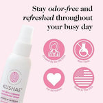 Authentic USA imported Kushae feminine spray for all day sweat protection
