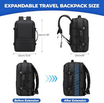 Rcrirth business weekender luggage opened 180 degrees flat for airport security