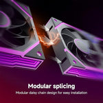 AsiaHorse Nyota Ultra cooling fan side profile emphasizing the deep wormhole inspired infinity mirror lighting effect