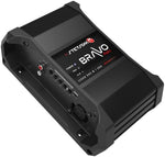Stetsom Bravo Full 1200.1 full-range high-definition amplifier showing integrated smart cooling system vents.
