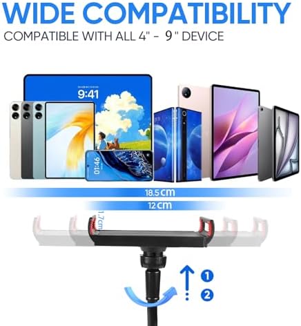 Flexible long arm lazy bracket showing its thirty-one point four inch aluminum-magnesium alloy core structure