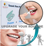 Ergonomic QUALIALL toothpick flosser handle showing the non-slip grip and textured tail hook
