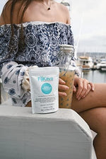 FijiKava relaxation supplement nutritional facts label and ingredient list information.