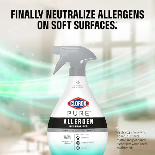 Premium USA imported Clorox fabric spray designed to neutralize dust mite matter and pet dander