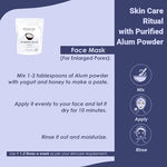 Back label of Mexsana foot powder showing usage instructions.
