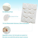 Diagram showing correct placement of Misorita foot pads for Morton's neuroma