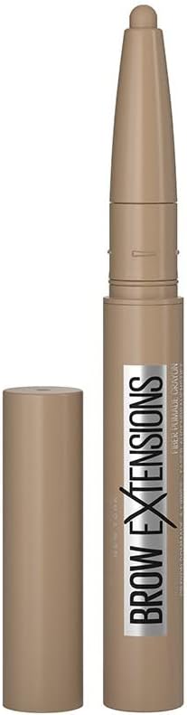 Close up of Maybelline brow pomade crayon packaging