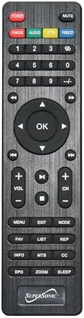 Supersonic portable digital tuner TV showcasing its slim profile and lightweight build.