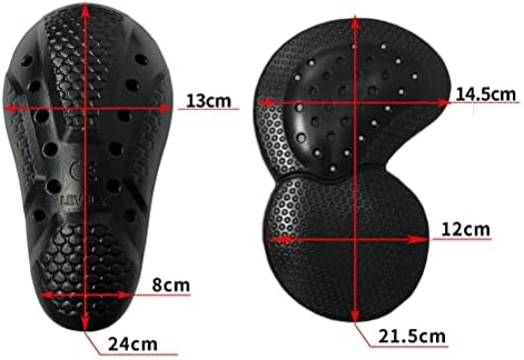 Takuey motorcycle riding pants protector gear four piece set laid flat on a neutral background.